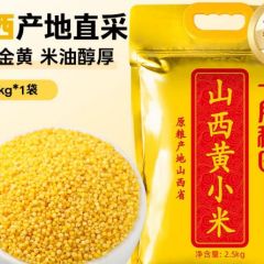 十月稻田山西黄小米五谷杂粮粗粮山西特产米油醇厚